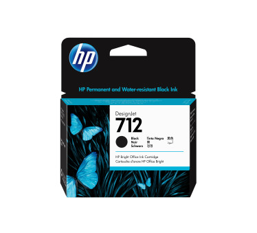 HP 712 - Cartouche d'impression noir 80ml (3ED71A) - 3ED71A - AIC-Solutions Grand Format