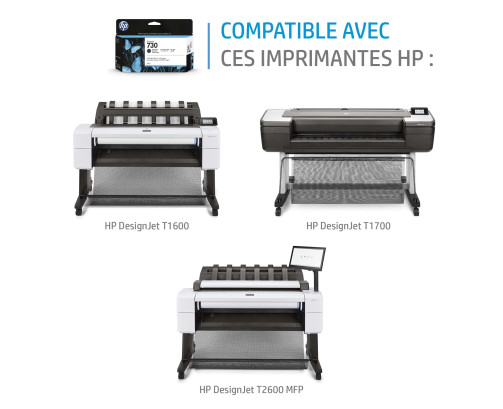HP 730 - Cartouche d'impression gris 130ml (P2V66A)