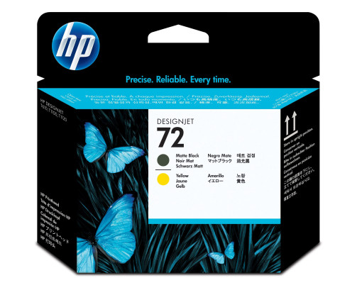 HP 72 - Tête d'impression jaune et noir mat (C9384A) - C9384A - AIC-Solutions Grand Format