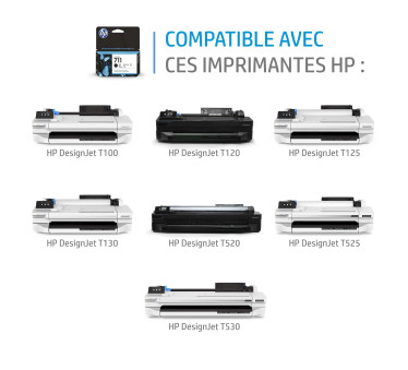 HP 711 - Cartouche d'impression cyan 29ml (CZ130A)