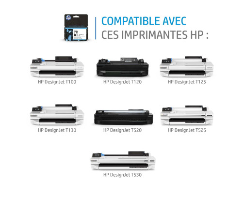 HP 711 - Cartouche d'impression jaune 29ml (CZ132A)