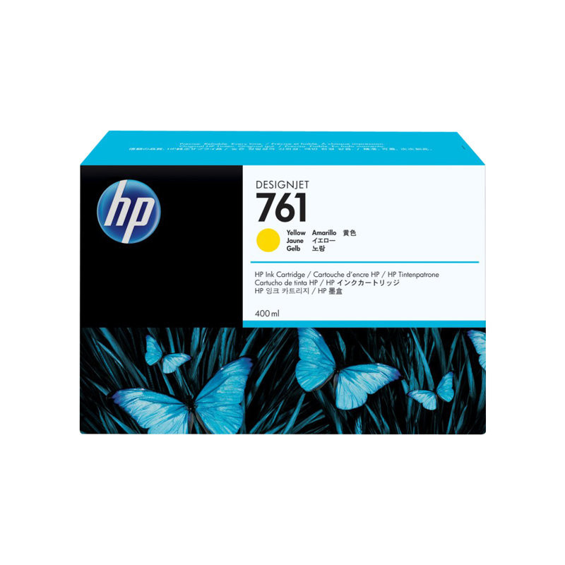 HP 761 - Cartouche d'impression jaune 400ml (CM992A) HP 761 - Cartouche d'impression jaune 400ml (CM992A)