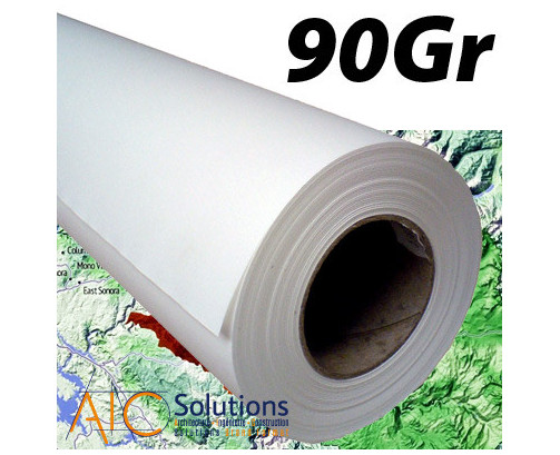 ColorPrint HQ papier couché 90gr/m² 0,610 (24") x 45m (Ø2")
