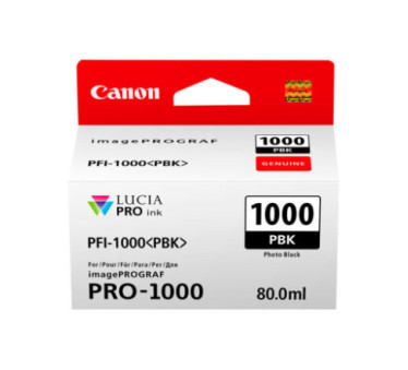 Canon PFI-1000 PBK - Cartouche d'impression noir photo 80ml