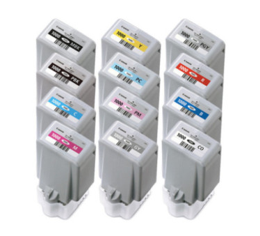 Canon PFI-1000 - Pack de 12 cartouches d'impression 80ml - PFI1000 - AIC-Solutions Grand Format