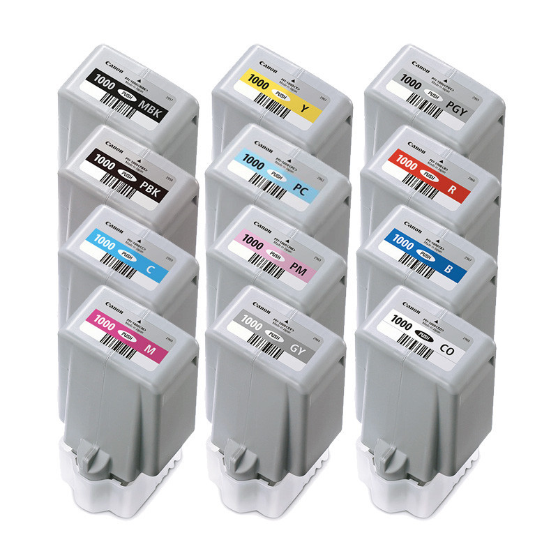Canon PFI-1000 - Pack de 12 cartouches d'impression 80ml Canon PFI-1000 - Pack de 12 cartouches d'impression 80ml