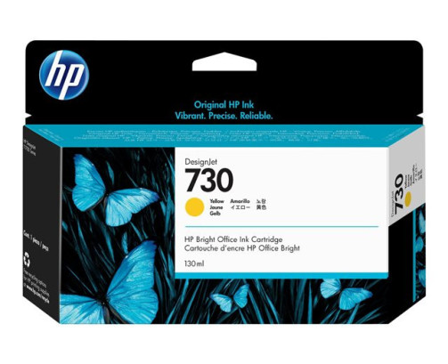 HP 730 - Cartouche d'impression jaune 130ml (P2V64A) - P2V64A - AIC-Solutions Grand Format