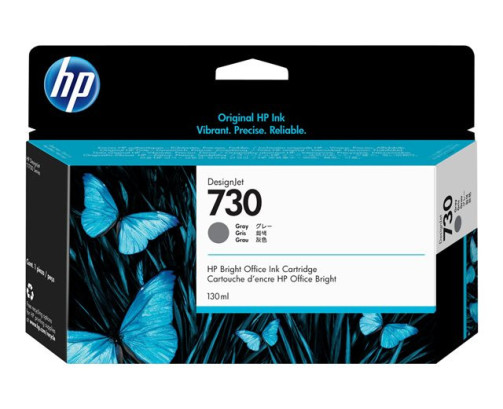 HP 730 - Cartouche d'impression gris 130ml (P2V66A) - P2V66A - AIC-Solutions Grand Format