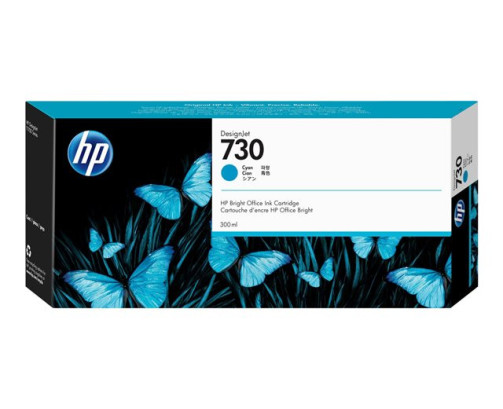 HP 730 - Cartouche d'impression cyan 300ml (P2V68A) - P2V68A - AIC-Solutions Grand Format