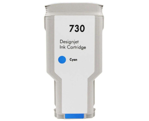 Cartouche d’encre générique HP 730 cyan 300ml remplace P2V68A/P2V62A - HI-730CY - AIC-Solutions Grand Format