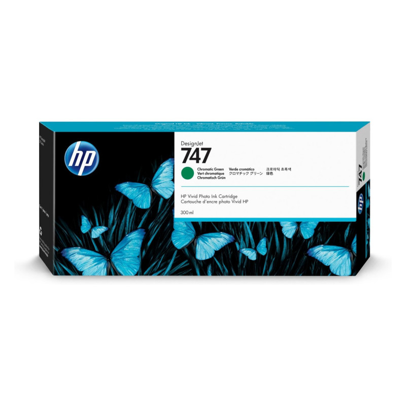 HP 747 - Cartouche d'impression vert 300ml (P2V84A) HP 747 - Cartouche d'impression vert 300ml (P2V84A)
