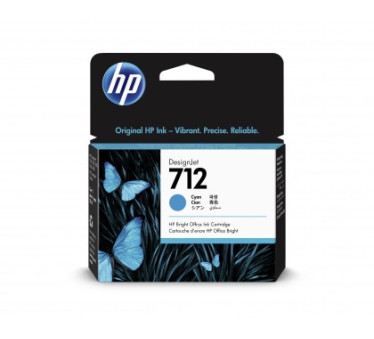 HP 712 - Cartouche d'impression cyan 29ml (3ED67A) - 3ED67A - AIC-Solutions Grand Format
