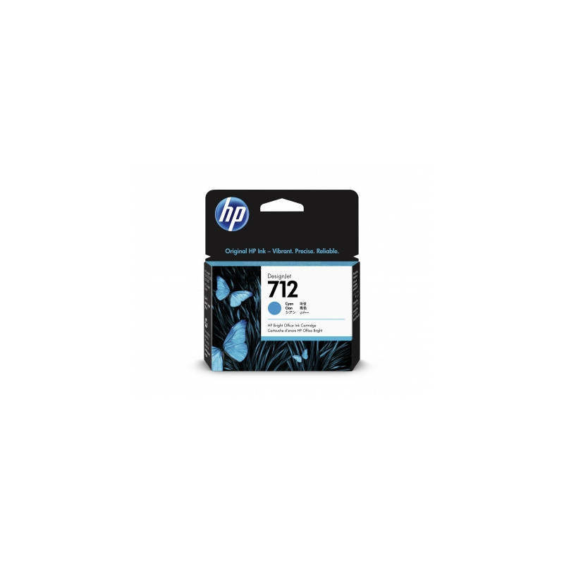 HP 712 - Cartouche d'impression cyan 29ml (3ED67A) - 3ED67A - AIC-Solutions Grand Format