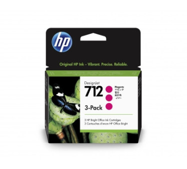 HP 712 - Pack de 3 cartouches d'impression magenta 29ml (3ED78A) - 3ED78A - AIC-Solutions Grand Format
