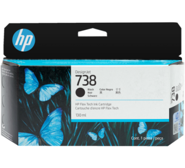HP 738 - Cartouche d'impression noir 130ml - 498N4A - AIC-Solutions Grand Format