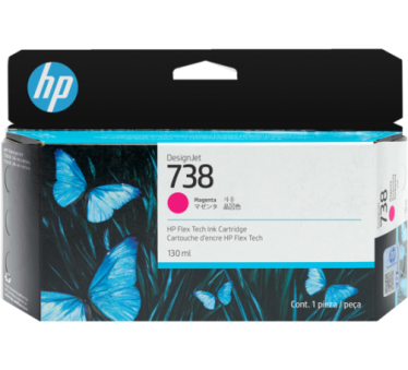 HP 738 - Cartouche d'impression magenta 130ml - 498N6A - AIC-Solutions Grand Format