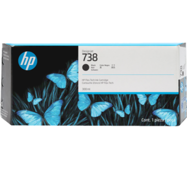HP 738 - Cartouche d'impression noir 300ml - 498N8A - AIC-Solutions Grand Format