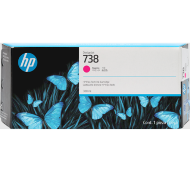 HP 738 - Cartouche d'impression magenta 300ml - 676M7A - AIC-Solutions Grand Format