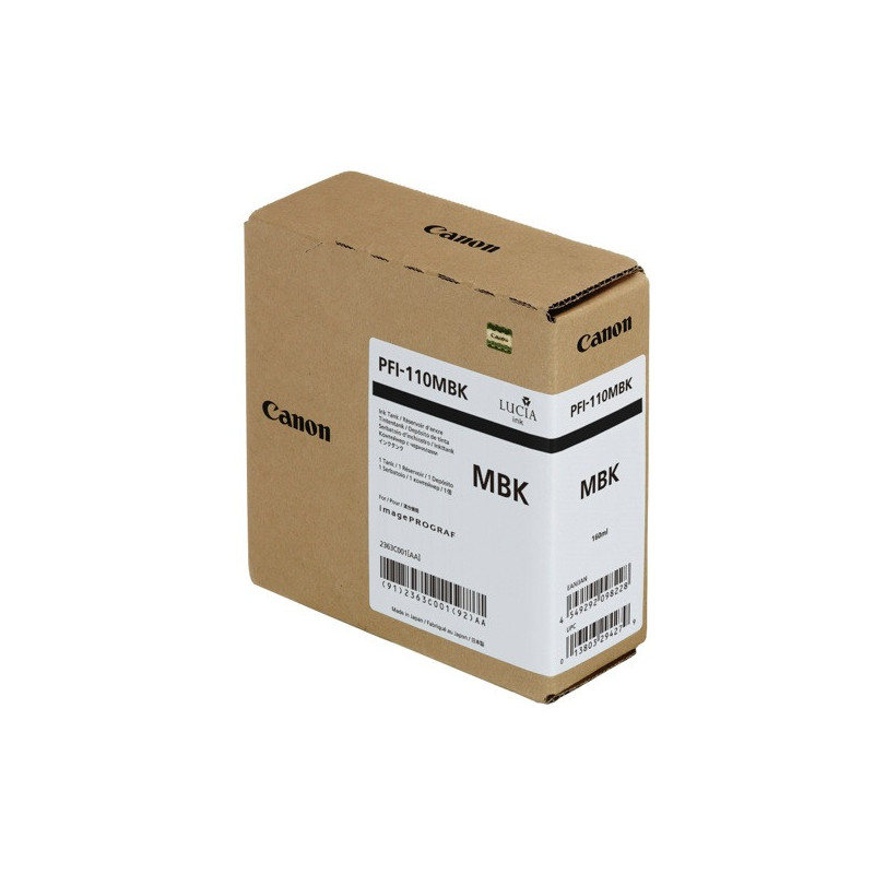 Canon PFI-110 MBK - Cartouche d'impression noir mat 160ml Canon PFI-110 MBK - Cartouche d'impression noir mat 160ml