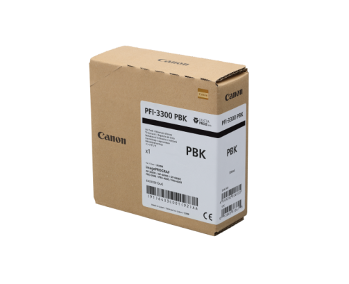 Canon PFI-3300 PBK - Cartouche d'impression noir photo 330ml - 6433C001 - AIC-Solutions Grand Format