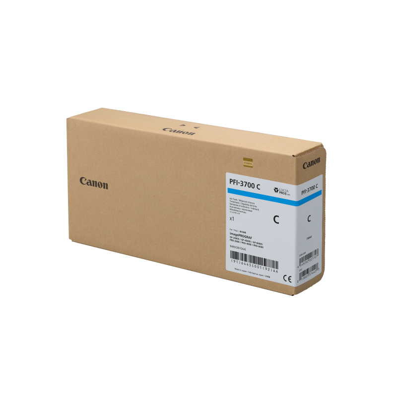 Canon PFI-3700 C - Cartouche d'impression cyan 700ml Canon PFI-3700 C - Cartouche d'impression cyan 700ml