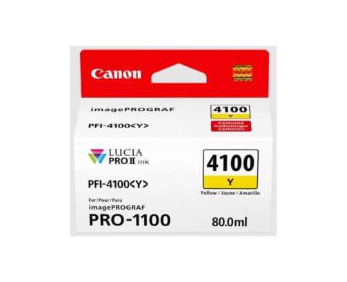 Canon PFI-4100 Y - Cartouche d'impression jaune 80ml - 6780C001 - AIC-Solutions Grand Format