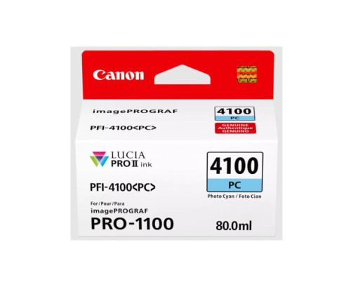 Canon PFI-4100 PC - Cartouche d'impression cyan photo 80ml - 6781C001 - AIC-Solutions Grand Format