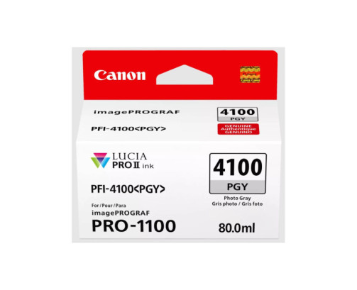 Canon PFI-4100 PGY - Cartouche d'impression gris photo 80ml - 6784C001 - AIC-Solutions Grand Format