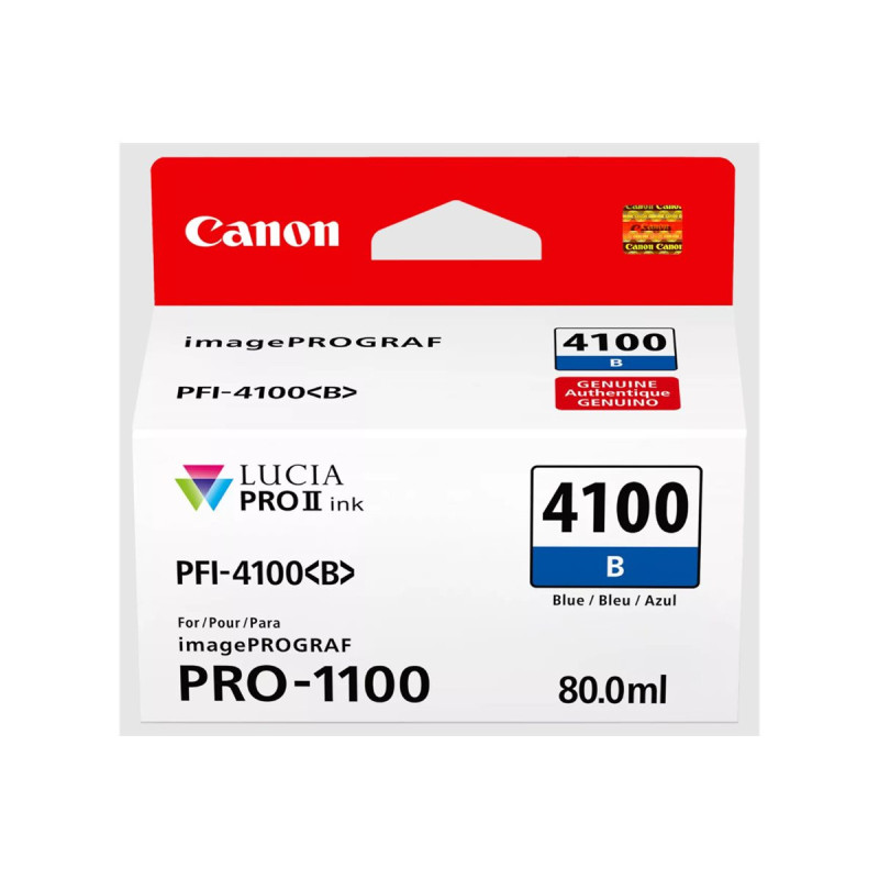 Canon PFI-4100 B - Cartouche d'impression bleu 80ml Canon PFI-4100 B - Cartouche d'impression bleu 80ml