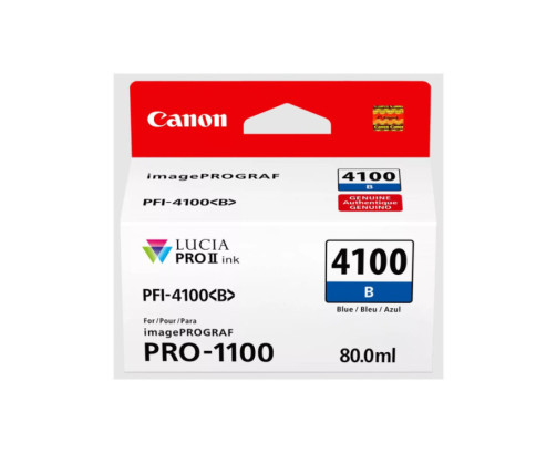 Canon PFI-4100 B - Cartouche d'impression bleu 80ml - 6786C001 - AIC-Solutions Grand Format
